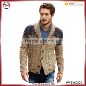 Custom Latest Comfortable Plain Men Knitted Sweater thumbnail-1