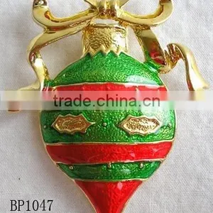 Christmas Ornament Dangling Brooch Pin thumbnail-1