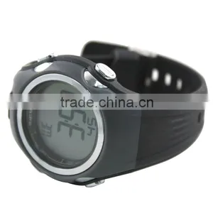DW177 Black Color Digital Rubber Chrono, Timer, Alarm ,heart Rate Monitor Watch thumbnail-5
