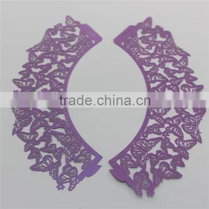 Wedding Baby Shower Party Decor Laser Cut Cupcake Wrappers thumbnail-2