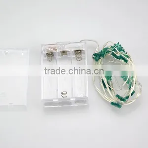 IP65 Waterproof 2M 20 LEDs String Strip Battery Operated Tree Shaped Mini LED Copper Wire String Fairy Lights RGB Lamp thumbnail-2
