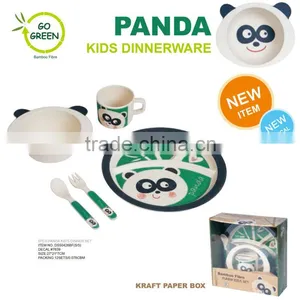 High Quality Cow Bamboo Fibre Kids Plates thumbnail-3