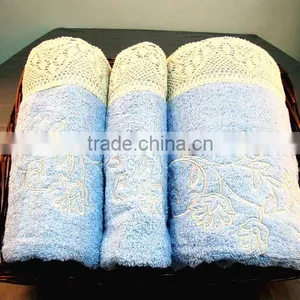 100% Cotton Guest Towel Sets Beige Color, Decoration Bath Towel Sets thumbnail-2
