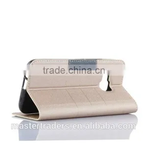 Frosted Auto Pull Flip Wallet PU Leather Case For HTC M9 MT-3024 thumbnail-3