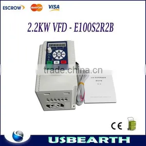 New Mini Type Frequency Converter E100S2R2B 2.2KW 220V thumbnail-1