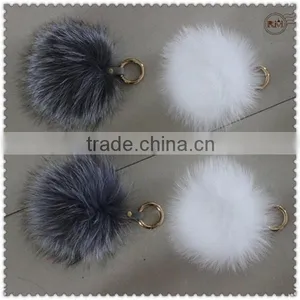 Fluffy Fox Fur Pompons in Factory Wholesale Price thumbnail-1