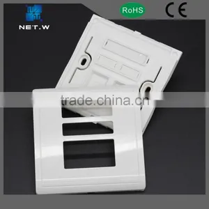 French Style 2 Port Faceplate for Rj45 Face Plate With CE/ISO thumbnail-1