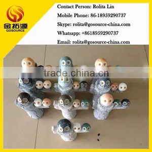 Mini Owl Statues on Tree thumbnail-1