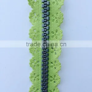 Lace Tape Nylon Plastic Metal Lace Zipper thumbnail-6