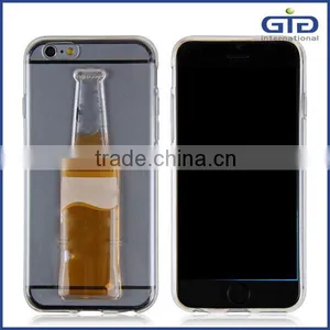 [GGIT] for IPhone 6s Cute 3D Liquid Beer Bottle Mobile Phone Cover Case thumbnail-1