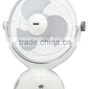 SUNCA AC/DC Rechargeable Oscillating Fan 12" SF-398A thumbnail-1