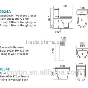 China Supplier Sanitary Ware Ceramic Bathroom Set Two Piece Toilet thumbnail-3