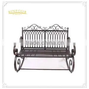 Classic Outdoor Furniture Metal Double Rocking Chair thumbnail-1