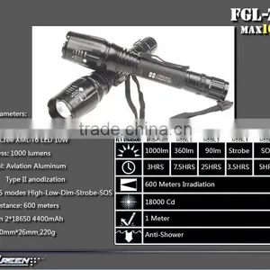Rechargable 18650 Battery Zoom Function T6 LED Torch thumbnail-3