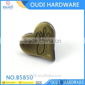 Heart Shape Custom Logo Garment Accessories Shank Press Button thumbnail-1
