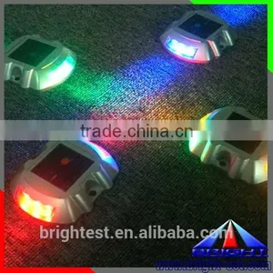 6leds Die Casting Aluminum Solar Road Studs, Ip68 Waterproof Solar Driveway Road Marker With Constant or Flashing thumbnail-5