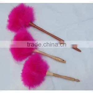 Popular Chinese Lambs Wool Duster With Red Color thumbnail-1