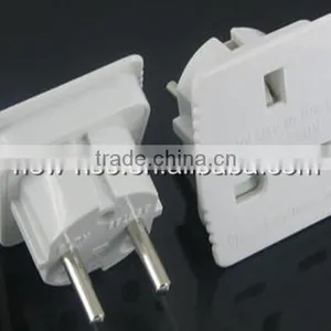 UK to EU Europe Travel Adaptor Pwer Plug Converter 3 to 2 thumbnail-1