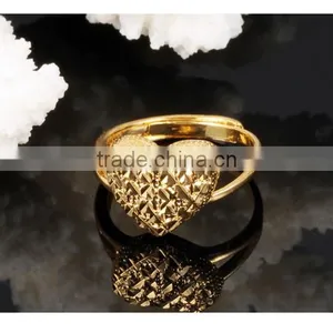 Brass Jewellery Women Heart 2016 Fashion Adjustable Metal Rings thumbnail-6