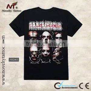 R100465 Men Head Tattoo Black T-shirt thumbnail-1
