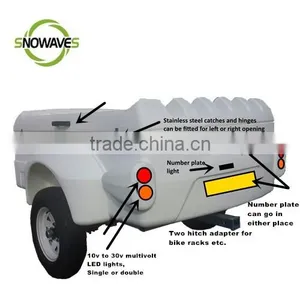 Trailer, Covered, Camping, Insulated, Travel,ABS TRAILER thumbnail-6