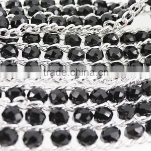 2015 Fashion Dress PU Belt With Hematite Plastic Beans Accessories in Yiwu thumbnail-5