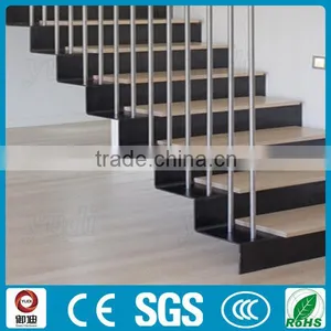 Modern Interior Floatings Used Metal Stairs Wood Staircase thumbnail-3