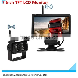 Wireless Car Rearview Waterproof Camera Back up Night Vision Camera Wireless Truck Rearview Camera,7 Inch TFT LCD M thumbnail-1