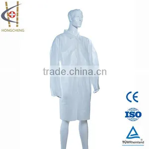 Stylish Non Woven Fabric Lab Coat for Disposable Use thumbnail-1