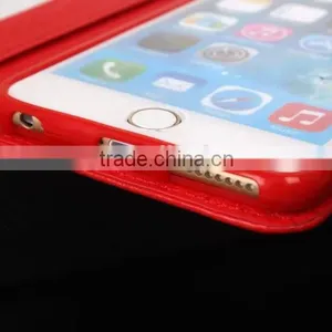 Lovely Lozenge Pattern Leather Case With Card Slot Wallet Case For IPhone 6 thumbnail-6