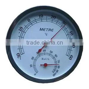 Stainless Steel Large Bimetal Inoutdoor Thermomter Hygrometer thumbnail-1