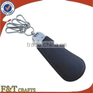 Business Metal Laser Engraved Nice Quality Pure Real Keychain Leather Strap thumbnail-6