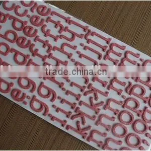 Red Alphabet Sticker for Kids Gift/home Decor/mobile Phone/mp3/car thumbnail-1