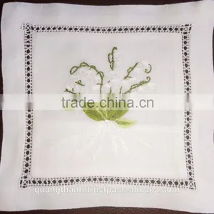 Hand Embroidered Lavender Sachet/bag/pillow-floral Embroidery ,monorgam Bag thumbnail-1