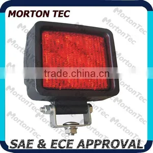 Super Bright 10-30V SAE & ECE Approval 9*1W Red Auto Led Warning Light thumbnail-1