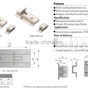 SK5-022 Stainless Steel Button Cabinet Panel Door Plug Pin thumbnail-2
