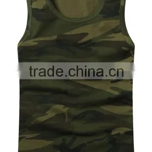 2015 Latest Design Mens Cotton Camo Vest thumbnail-1