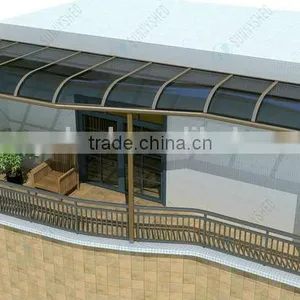 Easy to Installation for Carport Deck Awning With Aluminum Polycarbonate thumbnail-1