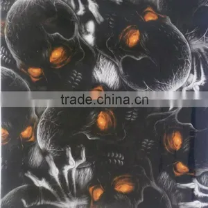 New;y Skull Pattern Hydrographic Water Transfer Cubic Printing Film Hydro Dipping Film RHZ32 thumbnail-2