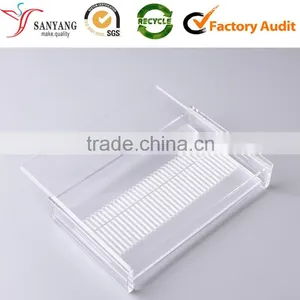 Wholesale Clear Acrylic Cosmetic Box Organic Glass Make Up Display Box thumbnail-2