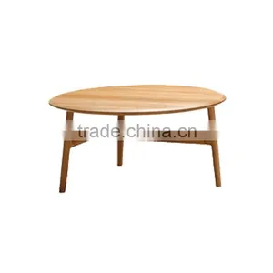 Round Wooden Table Home Furniture Dining Table Coffee Table thumbnail-2