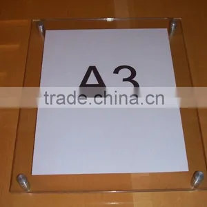 Hot Sale Acrylic Wall Mount Poster Holder thumbnail-1