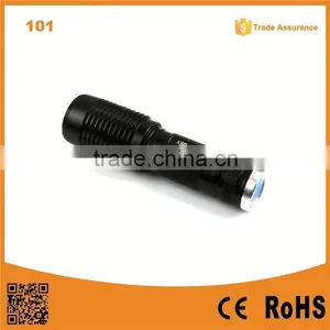 101 Portable Rechargeable Self Defence Torch Aluminum Powerful Zoom Flashlight thumbnail-1