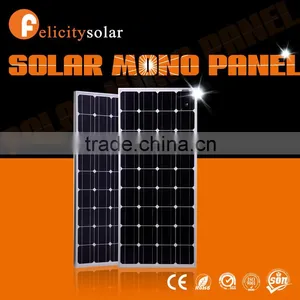 2016 Guangzhou Felicity New Design High Quality 150w/18v Mono Solar Panel With Mounting Brackets thumbnail-1