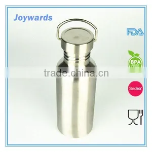 750ml Portable Single Wall Stainless Steel Water Drinking Bottle thumbnail-2