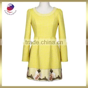 Ladies Fashion Flower Party Dress thumbnail-1