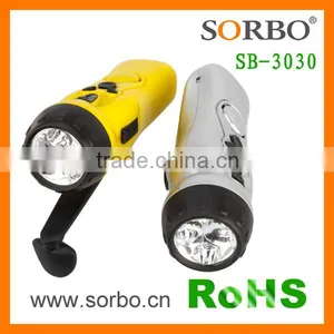 Fashion Multi-function Dynamo Hand Crank Flashlight Radio Hand Crank AF/FM Radio thumbnail-1