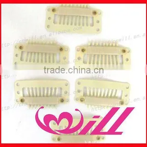Beige Hair Extension Clips Blonde Hair Extension Snap Clips 2.8cm 3.2cm 3.8cm thumbnail-2