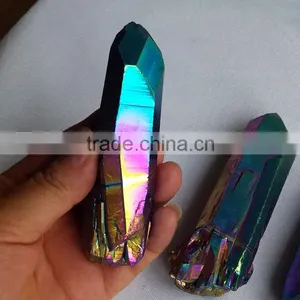 Wholesale Angel Aura Quartz Wand Rainbow Natural Crystal Point thumbnail-2