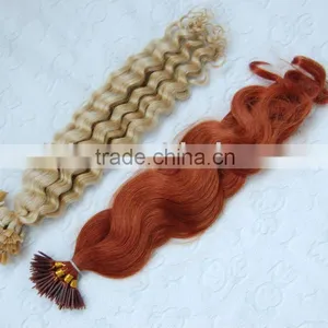 Pre-bonded Human Hair Extension/nail-tip Human Hair Extension/hair Products thumbnail-1
